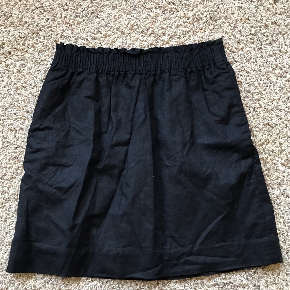 Jcrew black skirt size 8